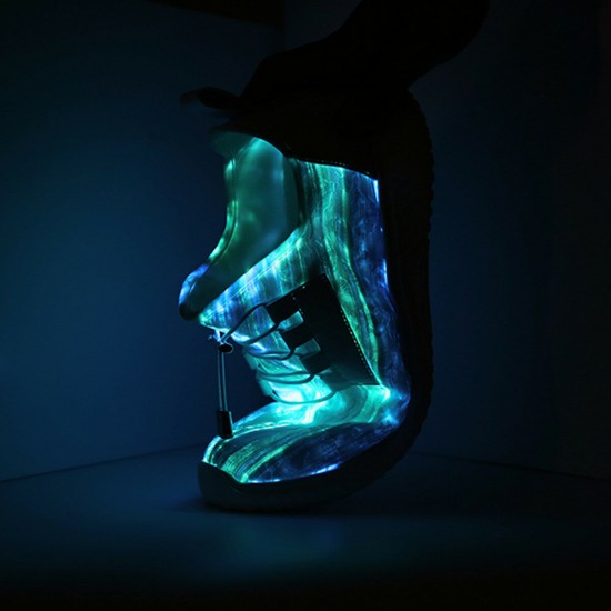 Women's Light Shoes Large Size Adjustable USB Charging Colorful LED Running Shoes Women's Light Shoes Large Size Adjustable USB Charging Colorful LED Running Shoes