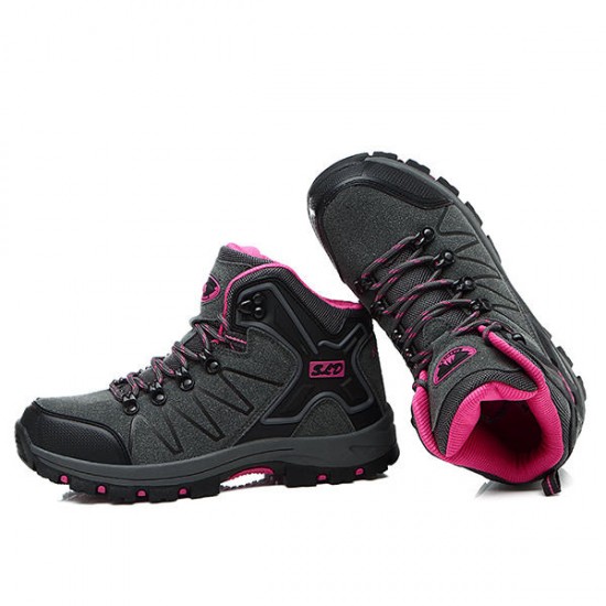 Women High Top Casual Comforbale Lace Up Outdoor Hiking Shoes Women High Top Casual Comforbale Lace Up Outdoor Hiking Shoes