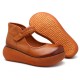 SOCOFY Soft Flat Leather Loafers SOCOFY Soft Flat Leather Loafers