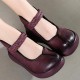 SOCOFY Soft Flat Leather Loafers SOCOFY Soft Flat Leather Loafers