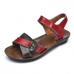 Women Leather Casual Comfy Flat Sandals