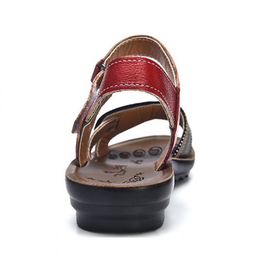 Women Leather Casual Comfy Flat Sandals Women Leather Casual Comfy Flat Sandals