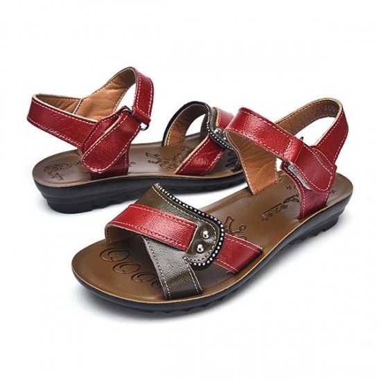 Women Leather Casual Comfy Flat Sandals Women Leather Casual Comfy Flat Sandals