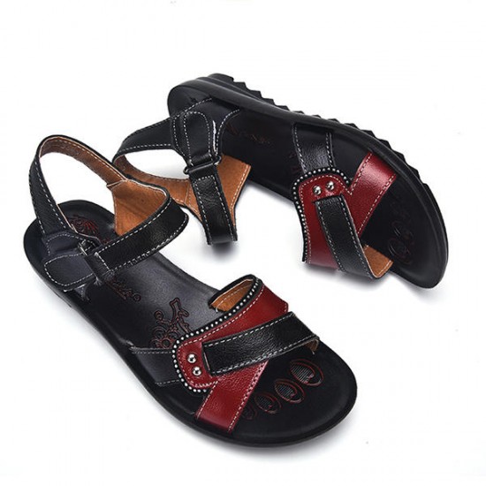 Women Leather Casual Comfy Flat Sandals Women Leather Casual Comfy Flat Sandals
