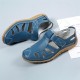 Leather Hollow Soft Hook Loop Causal Flat Sandals Leather Hollow Soft Hook Loop Causal Flat Sandals
