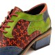 SOCOFY Handmade Stitching Lace Up Genuine Leather Flats Shoes SOCOFY Handmade Stitching Lace Up Genuine Leather Flats Shoes