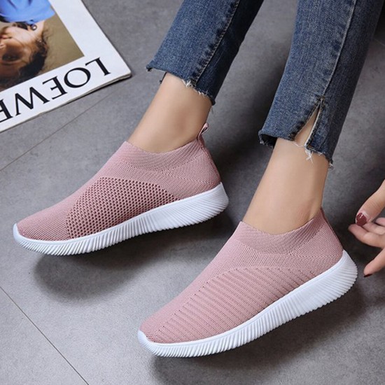 Large Size Women Mesh Outdoor Slip On Sneakers Large Size Women Mesh Outdoor Slip On Sneakers