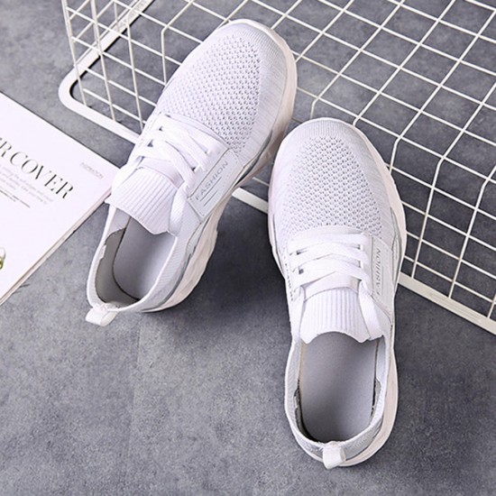 Women Casual Lightweight Mesh Elastic Band Sneakers Women Casual Lightweight Mesh Elastic Band Sneakers