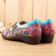 Vintage Large Size Women Stitching Casual Leather Flats Vintage Large Size Women Stitching Casual Leather Flats