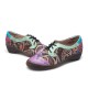 Vintage Large Size Women Stitching Casual Leather Flats Vintage Large Size Women Stitching Casual Leather Flats