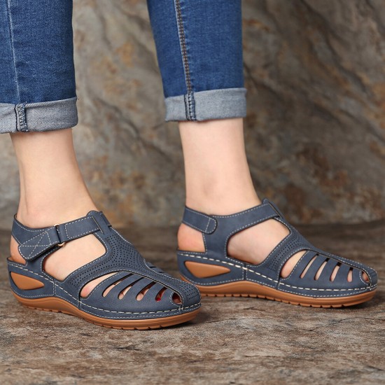 LOSTISY Women Lightweight Casual Shoes Hollow Out Soft Sole Sandals LOSTISY Women Lightweight Casual Shoes Hollow Out Soft Sole Sandals