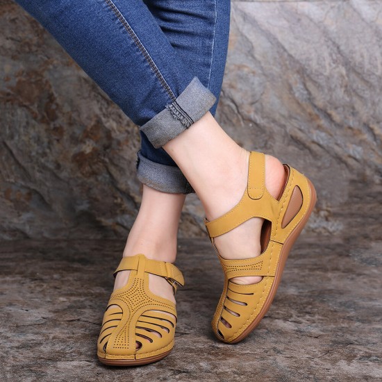 LOSTISY Women Lightweight Casual Shoes Hollow Out Soft Sole Sandals LOSTISY Women Lightweight Casual Shoes Hollow Out Soft Sole Sandals