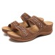 LOSTISY Handmade Stitching Hollow Casual Comfy Sandals LOSTISY Handmade Stitching Hollow Casual Comfy Sandals