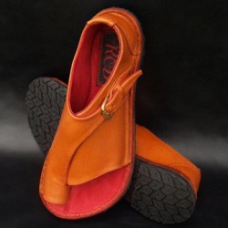 Large Size Splicing Pure Color Flat Sandals For Women