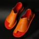 Large Size Splicing Pure Color Flat Sandals For Women Large Size Splicing Pure Color Flat Sandals For Women