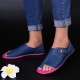 Large Size Splicing Pure Color Flat Sandals For Women Large Size Splicing Pure Color Flat Sandals For Women