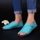 Large Size Splicing Pure Color Flat Sandals For Women Large Size Splicing Pure Color Flat Sandals For Women
