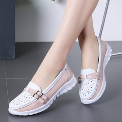 Women Walking Holow Slip Resistant Casual Slip On Flats