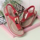 Women Metal Clip Toe Elastic Band Lightweight Beach Sandals Women Metal Clip Toe Elastic Band Lightweight Beach Sandals