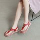 Women Metal Clip Toe Elastic Band Lightweight Beach Sandals Women Metal Clip Toe Elastic Band Lightweight Beach Sandals