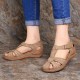 LOSTISY Women Wedges Shoes Splicing Casual Comfy Sandals LOSTISY Women Wedges Shoes Splicing Casual Comfy Sandals