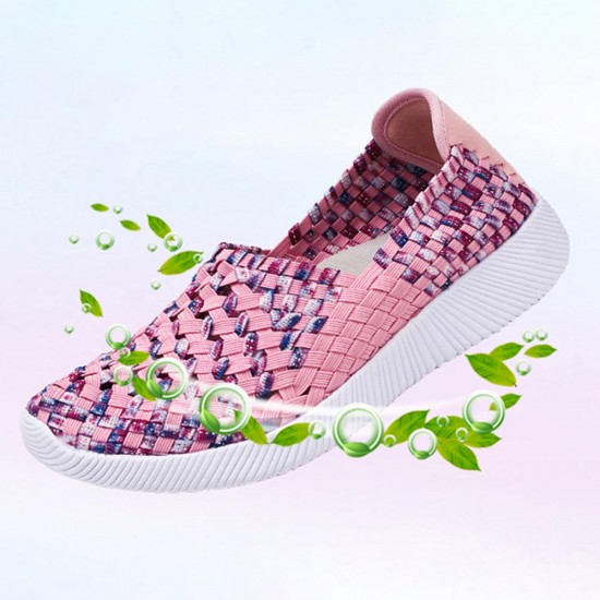Hand Woven Breathable Summer Flats Casual Shoes Hand Woven Breathable Summer Flats Casual Shoes