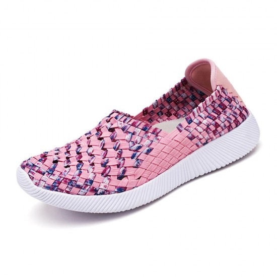 Hand Woven Breathable Summer Flats Casual Shoes Hand Woven Breathable Summer Flats Casual Shoes
