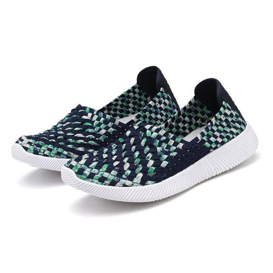 Hand Woven Breathable Summer Flats Casual Shoes Hand Woven Breathable Summer Flats Casual Shoes