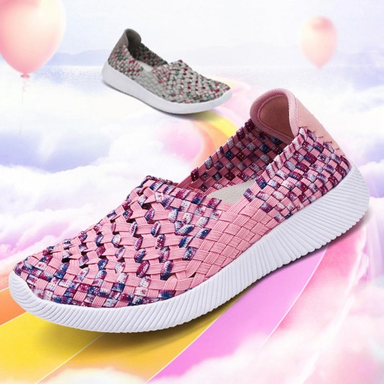 Hand Woven Breathable Summer Flats Casual Shoes Hand Woven Breathable Summer Flats Casual Shoes