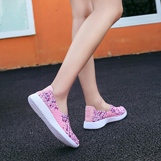 Hand Woven Breathable Summer Flats Casual Shoes Hand Woven Breathable Summer Flats Casual Shoes
