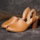 Large Size Women Fashion Soft Fish Mouth Heeled Sandals Large Size Women Fashion Soft Fish Mouth Heeled Sandals