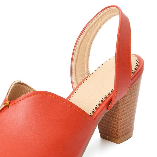 Large Size Women Fashion Soft Fish Mouth Heeled Sandals Large Size Women Fashion Soft Fish Mouth Heeled Sandals