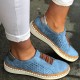 Large Size Women Comfortable Hollow Out Splicing Flat Loafers Large Size Women Comfortable Hollow Out Splicing Flat Loafers