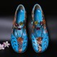 Socofy Women Retro Print Patchwork Pumps Socofy Women Retro Print Patchwork Pumps