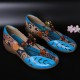 Socofy Women Retro Print Patchwork Pumps Socofy Women Retro Print Patchwork Pumps