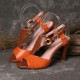 Women Plus Size Color Splicing Peep Toe Casual Summer Heeled Sandals Women Plus Size Color Splicing Peep Toe Casual Summer Heeled Sandals