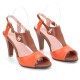 Women Plus Size Color Splicing Peep Toe Casual Summer Heeled Sandals Women Plus Size Color Splicing Peep Toe Casual Summer Heeled Sandals