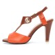 Women Plus Size Color Splicing Peep Toe Casual Summer Heeled Sandals Women Plus Size Color Splicing Peep Toe Casual Summer Heeled Sandals