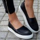 Women Casual Pure Color Stitching Flats Women Casual Pure Color Stitching Flats