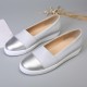 Women Casual Pure Color Stitching Flats Women Casual Pure Color Stitching Flats