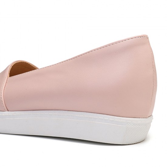 Women Casual Pure Color Stitching Flats Women Casual Pure Color Stitching Flats