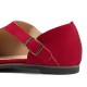 Women Comfy Suede Buckle Pure Color Flats Women Comfy Suede Buckle Pure Color Flats