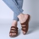 LOSTISY Women Opened Toe Buckle Beach Wedges Casual Slide Sandals LOSTISY Women Opened Toe Buckle Beach Wedges Casual Slide Sandals