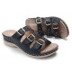 LOSTISY Women Opened Toe Buckle Beach Wedges Casual Slide Sandals LOSTISY Women Opened Toe Buckle Beach Wedges Casual Slide Sandals