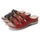 LOSTISY Women Opened Toe Buckle Beach Wedges Casual Slide Sandals LOSTISY Women Opened Toe Buckle Beach Wedges Casual Slide Sandals