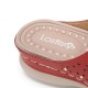 LOSTISY Women Opened Toe Buckle Beach Wedges Casual Slide Sandals LOSTISY Women Opened Toe Buckle Beach Wedges Casual Slide Sandals