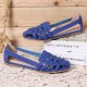 Women Hollow Out Pattern Closed Toe Slip On Sandals Women Hollow Out Pattern Closed Toe Slip On Sandals