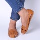 Women Hollow Out Pattern Closed Toe Slip On Sandals Women Hollow Out Pattern Closed Toe Slip On Sandals