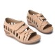 Lostisy Large Size Women Cross Belt Breathable Pure Color Sandals Lostisy Large Size Women Cross Belt Breathable Pure Color Sandals