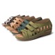 Lostisy Large Size Women Cross Belt Breathable Pure Color Sandals Lostisy Large Size Women Cross Belt Breathable Pure Color Sandals